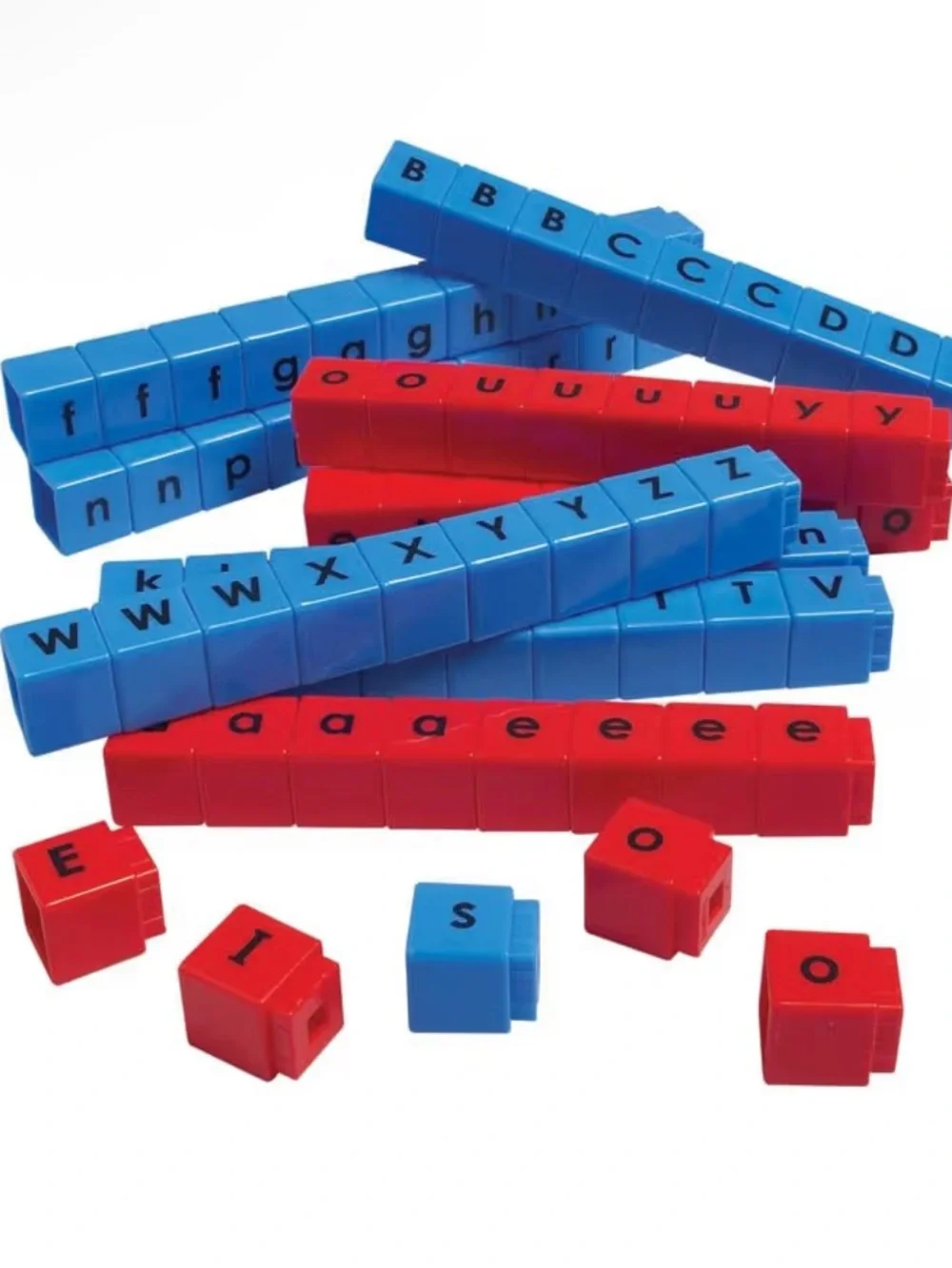 Didax Unifix Letter Cubes Consonant-Vowel-Consonant Set
